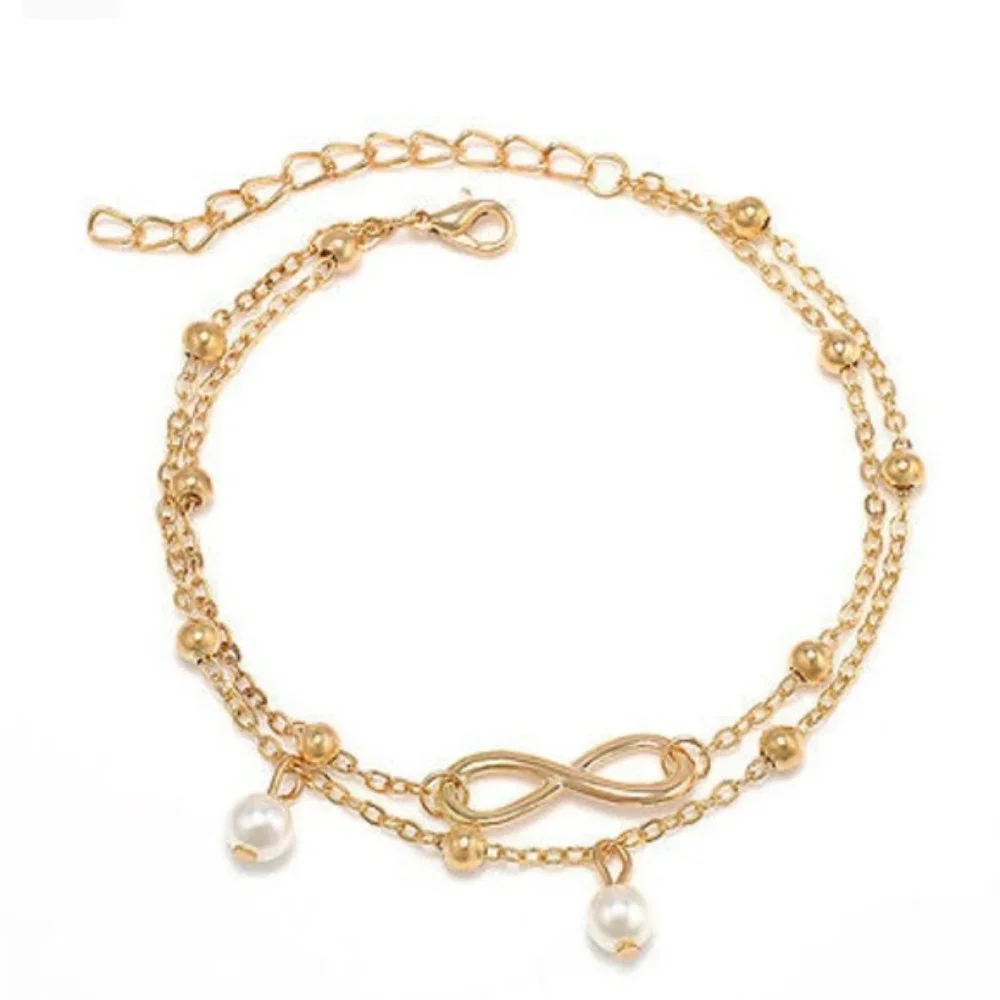 Leg Chain Forever Luck Jewelry pearl drop - Picture 5 of 7